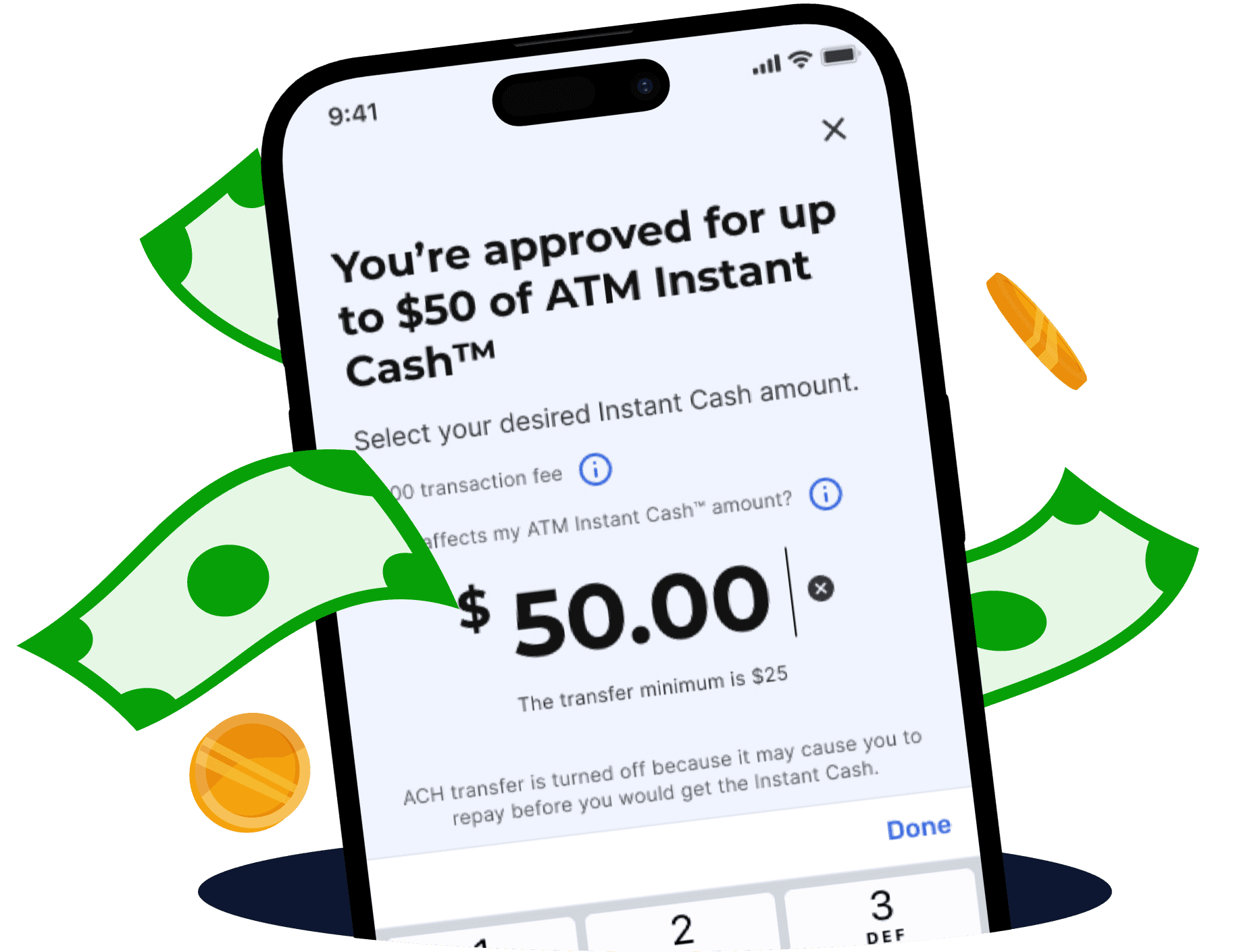 ATM Instant Cash $50